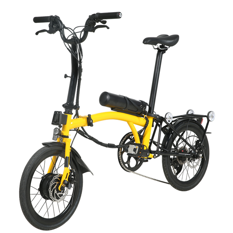 B17- 17-дюймовый портативный двойной складной электрический велосипед
